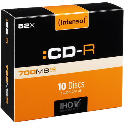 (Intenso) CD-R 700MB (80 min.) pak. 10 komada Slim Case - CD-R700MB/10Slim