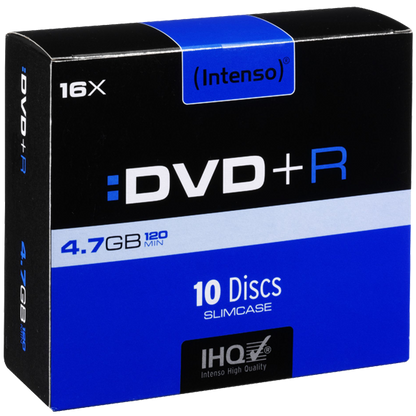 (Intenso) DVD+R 4,7GB pak. 10 komada Slim Case - DVD+R4,7GB/10Slim