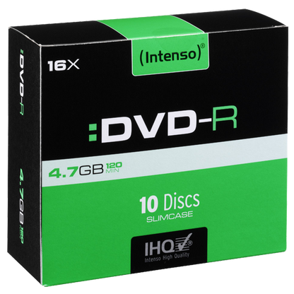 (Intenso) DVD-R 4,7GB pak. 10 komada Slim Case - DVD-R4,7GB/10Slim