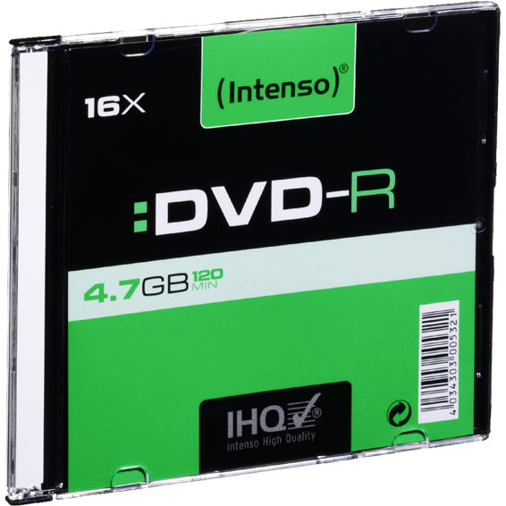 (Intenso) DVD-R 4,7GB pak. 10 komada Slim Case - DVD-R4,7GB/10Slim