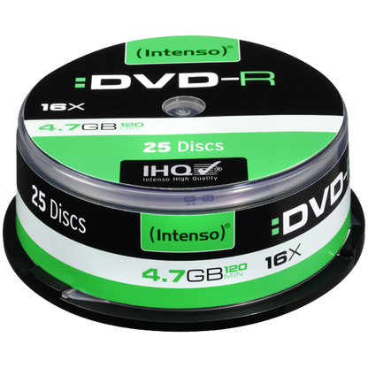 (Intenso) DVD-R 4,7GB pak. 25 komada Cake Box - DVD-R4,7GB/25Cake