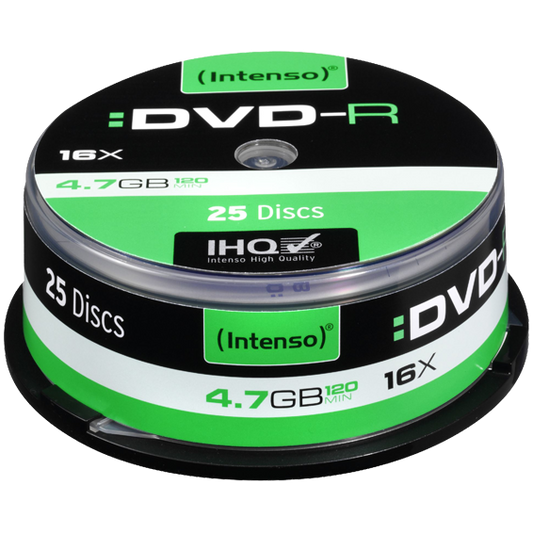 (Intenso) DVD-R 4,7GB pak. 25 komada Cake Box - DVD-R4,7GB/25Cake