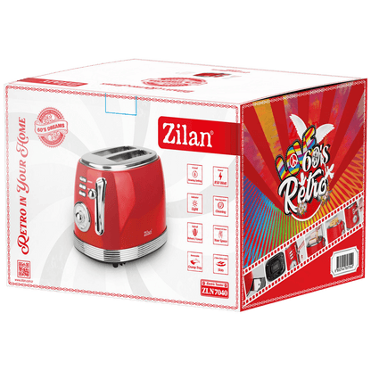 Zilan Toster, 2 otvora za kruh, 6 nivoa grijanja, 850W, Retro - ZLN7040