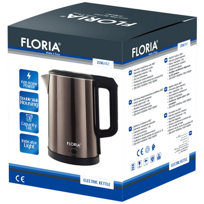 Floria Kuhalo za vodu, zapremina 1.8 l, 1500-1650 W - ZLN6142
