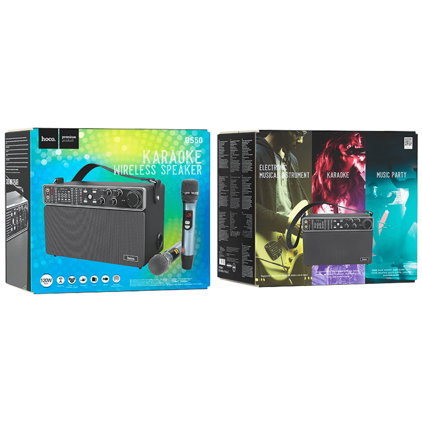 hoco. Zvučnik bežični sa mikrofonom, Bluetooth, 60W, KARAOKE - BS50 Chanter