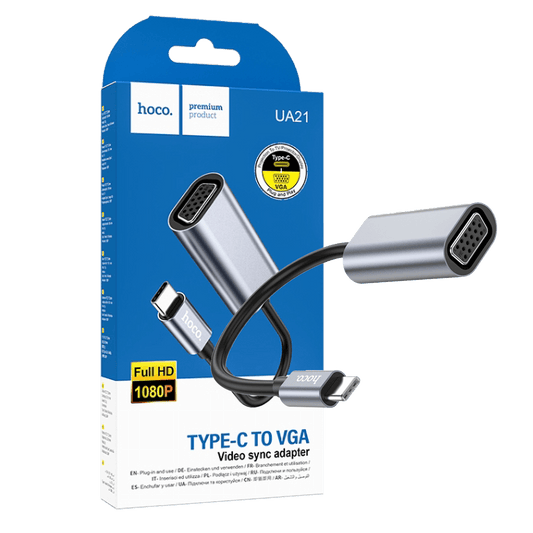 hoco. Adapter USB type C na VGA - UA21