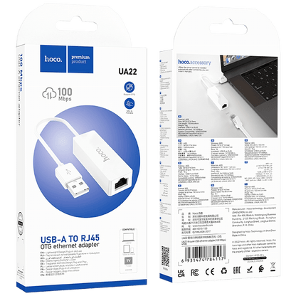 hoco. Adapter USB na LAN - UA22