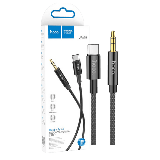 hoco. Audio kabl USB type C na 3.5 mm, 1.0 met - UPA19 Black