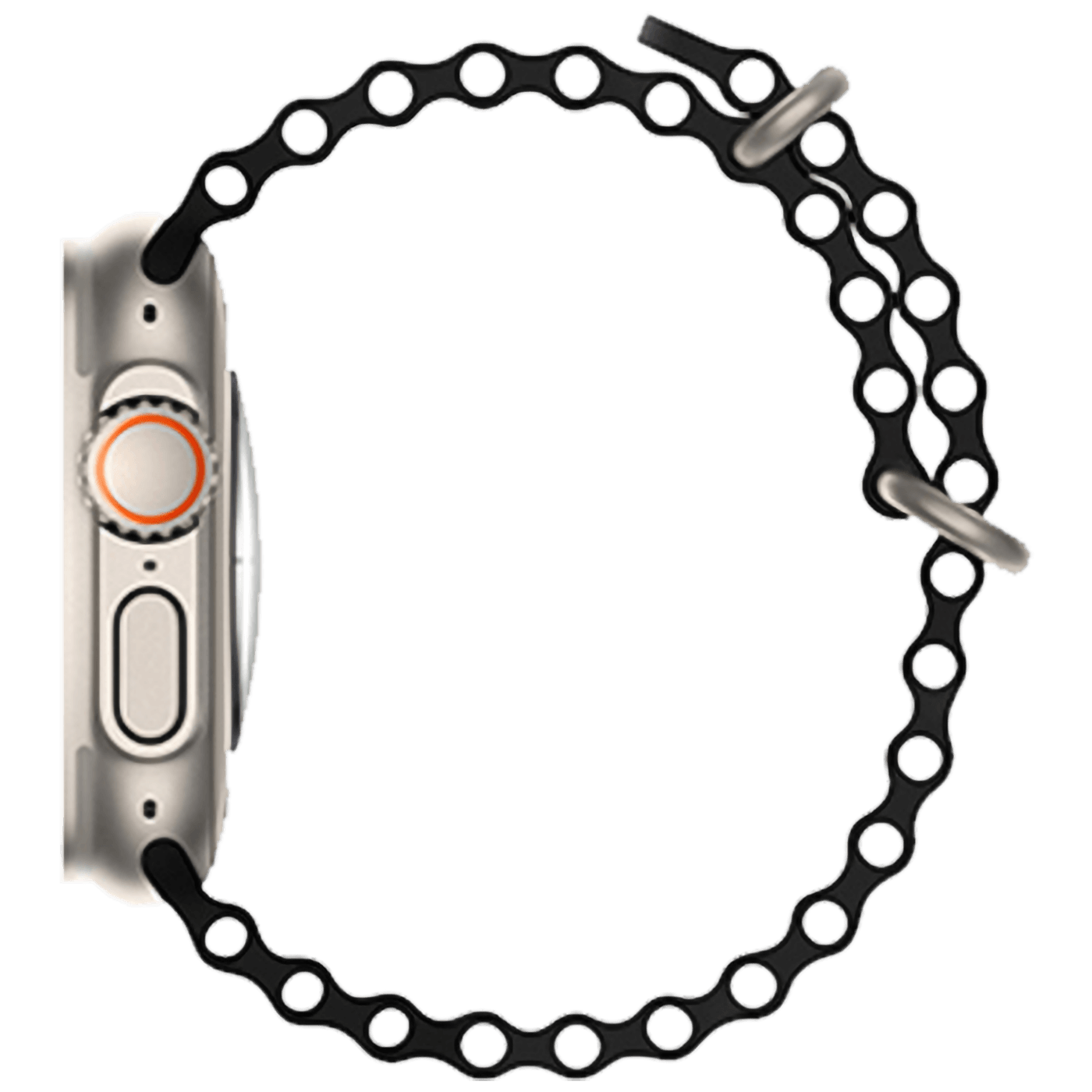 hoco. Silikonski remen za iWatch, 42/44/45/49mm, crna - iWatch WA12 Black