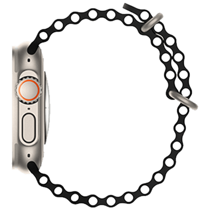 hoco. Silikonski remen za iWatch, 42/44/45/49mm, crna - iWatch WA12 Black