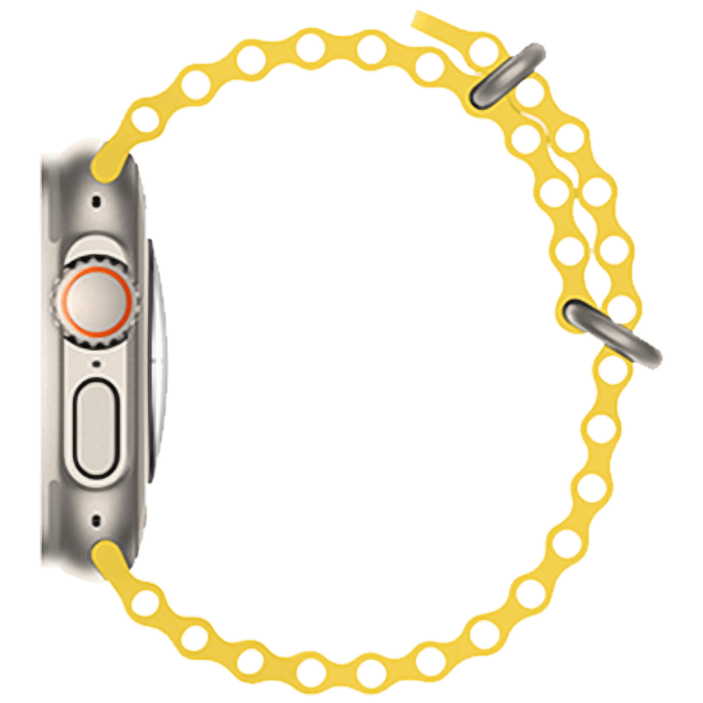 hoco. Silikonski remen za iWatch, 42/44/45/49mm, žuta - iWatch WA12 Yellow