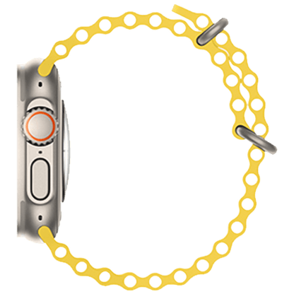 hoco. Silikonski remen za iWatch, 42/44/45/49mm, žuta - iWatch WA12 Yellow