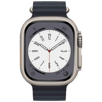 hoco. Silikonski remen za iWatch, 42/44/45/49mm, plava - iWatch WA12 Midnight Blue
