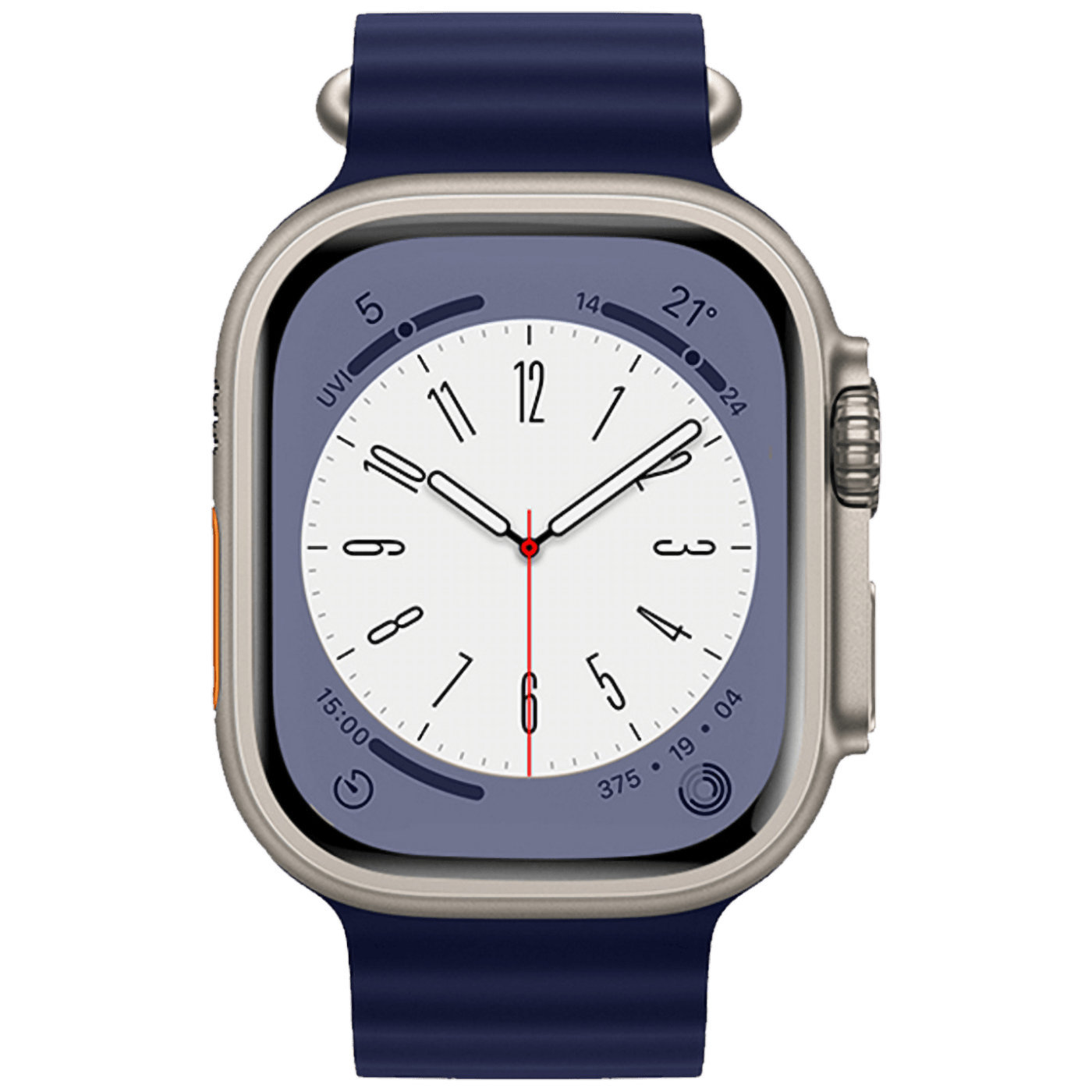 hoco. Silikonski remen za iWatch, 42/44/45/49mm, plava - iWatch WA12 Evening Blue