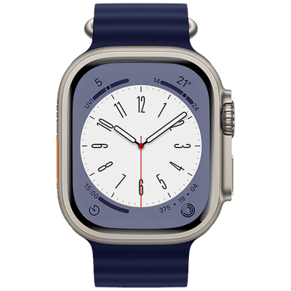 hoco. Silikonski remen za iWatch, 42/44/45/49mm, plava - iWatch WA12 Evening Blue