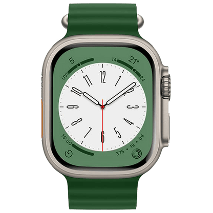 hoco. Silikonski remen za iWatch, 42/44/45/49mm, zelena - iWatch WA12 Alfa