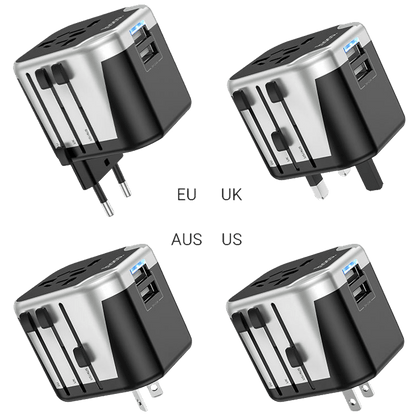 hoco. Punjač kučni, univerzalni, EU/UK/US/AU, 2 x USB,2.4 A - AC5 Level