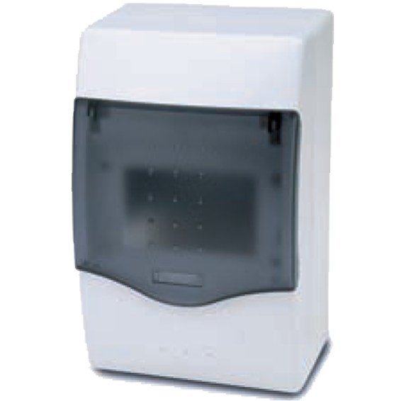 Famatel Kutija za osigurače nadžbuk, 4 osigurača, providna, IP40 - 3604-W-M-KN/4