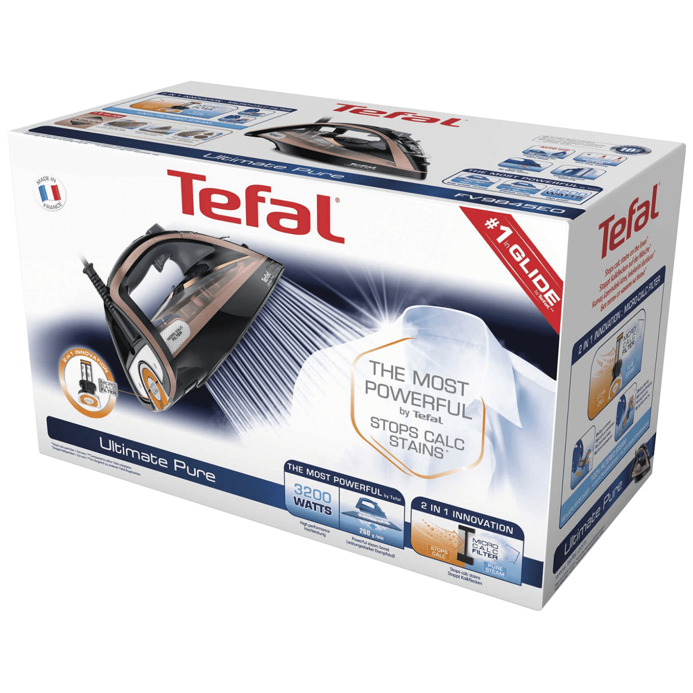 Tefal Pegla na paru, 3200W, Ultimate Pure - FV9845