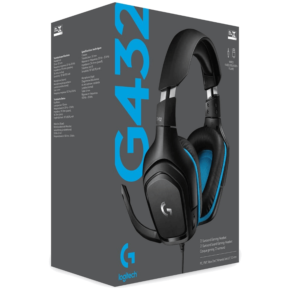 Logitech Slušalice sa mikrofonom, gaming, 7.1 surround - G432