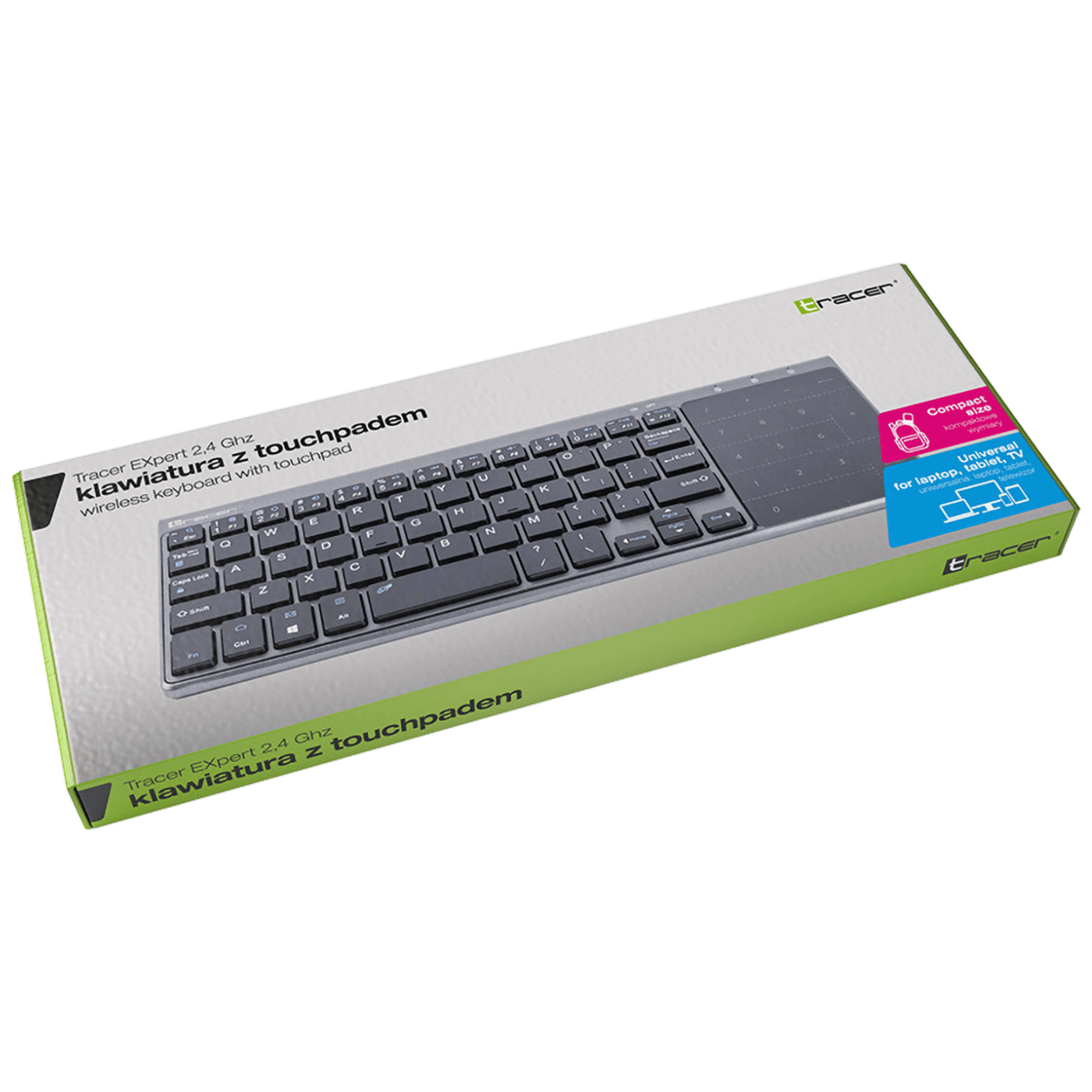 Tracer Tastatura sa touchpad-om, bežična - EXPERT RF 2,4 GHZ