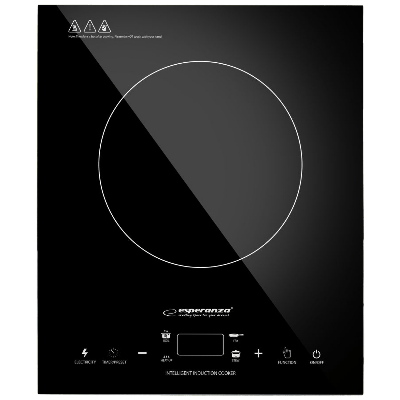 Esperanza Indukcijsko kuhalo , 2000 W - EKH009