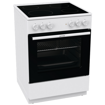 Gorenje Štednjak, 4 staklokeramička ploča, 8400W, pećnica 65 lit, A - GEC6A11WG