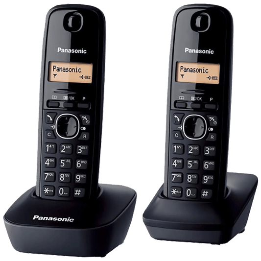 Panasonic Telefon bežični, sa dvije slušalice, 1.4" LCD display - KX-TGB612FXB