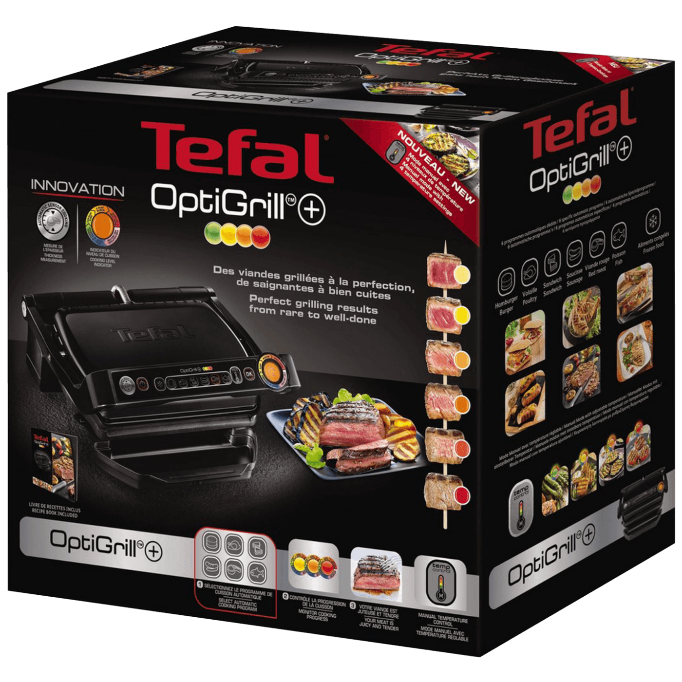 Tefal Grill kontaktni, 2000W, Optigrill+ - GC712834