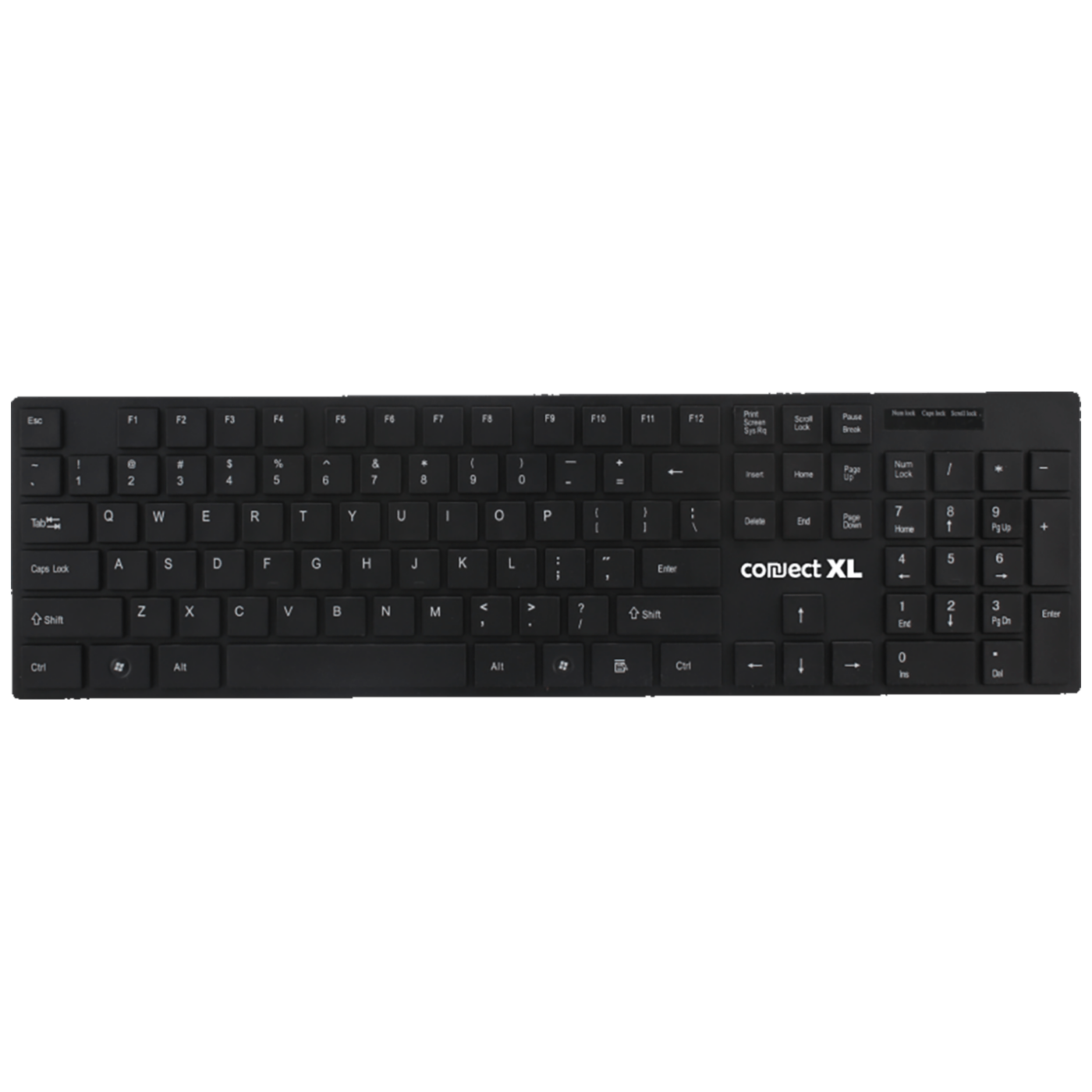 Connect XL Tastatura sa multimedijalnim tipkama, USB, SLIM, crna boja - CXL-K300