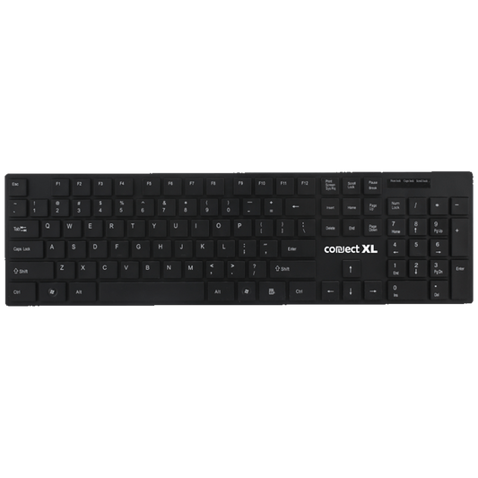 Connect XL Tastatura sa multimedijalnim tipkama, USB, SLIM, crna boja - CXL-K300