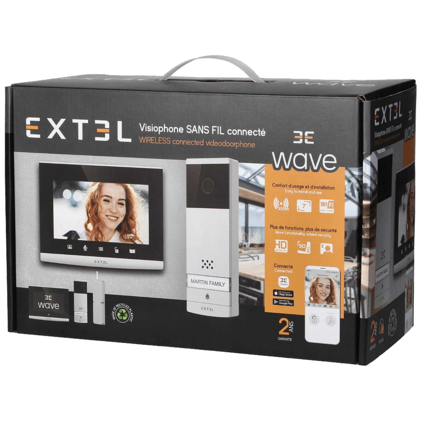 Extel Video interfon 7", bežični set,  WiFi Dual Band - 720313