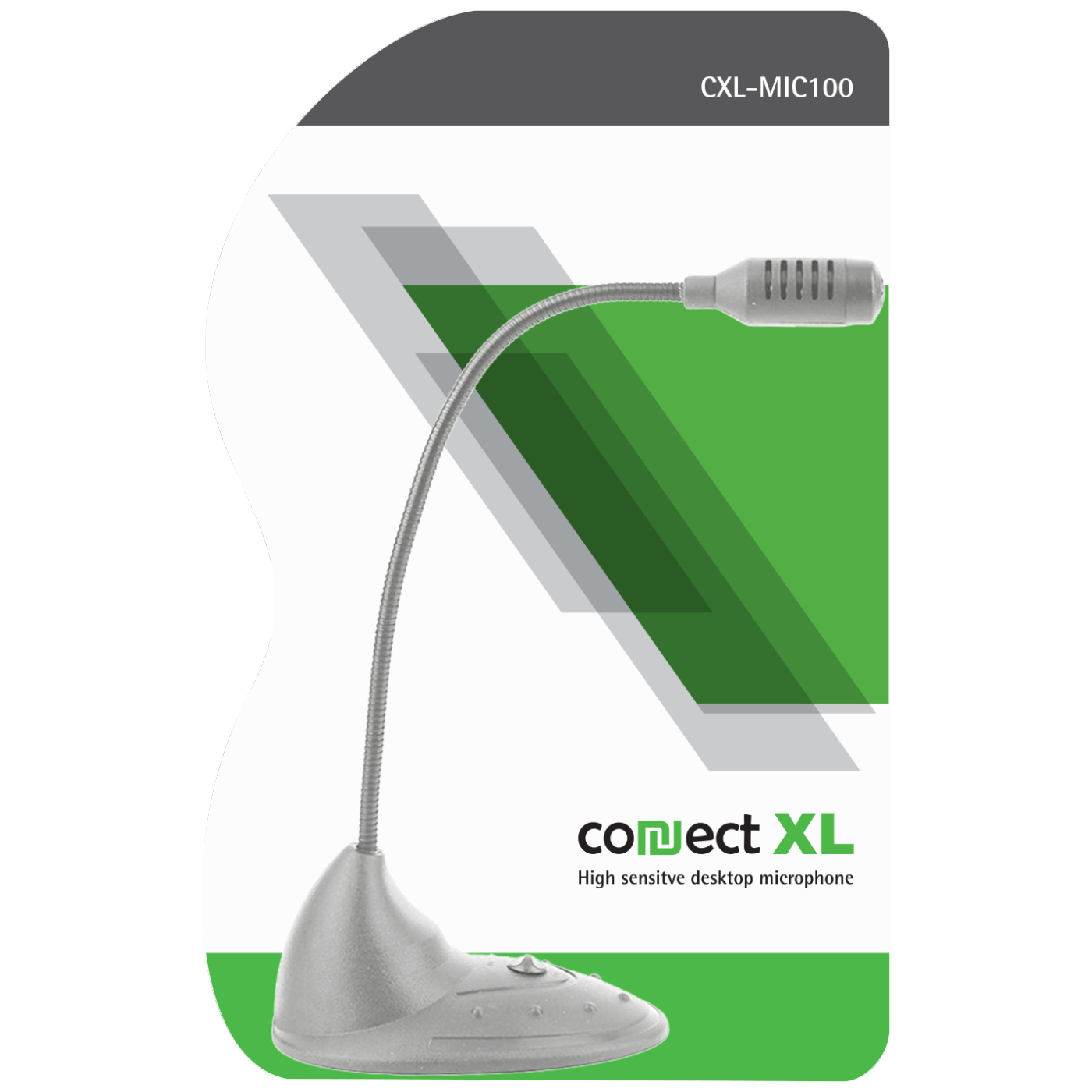 Connect XL Mikrofon za PC sa postoljem, konekcija Jack 3,5mm - CXL-MIC100