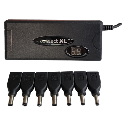 Connect XL Adapter za laptop,univerzalni, 90W, 2u1 AC+Auto, LCD display - CXL-PN90C