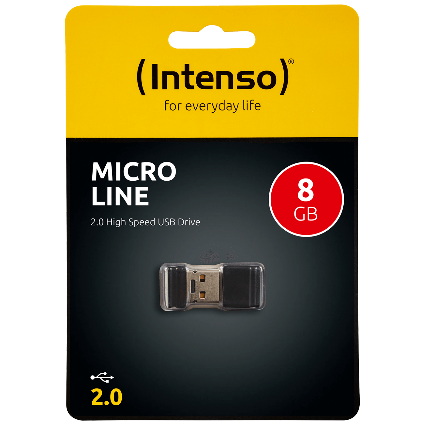 (Intenso) USB Flash drive 8GB Hi-Speed USB 2.0, Micro Line - ML8
