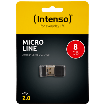 (Intenso) USB Flash drive 8GB Hi-Speed USB 2.0, Micro Line - ML8