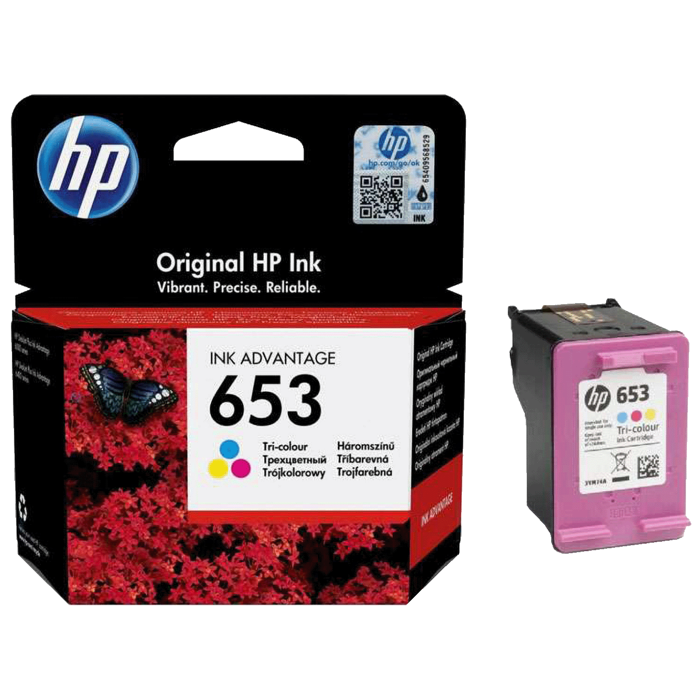 HP Tinta 653, (3YM74AE), color - HP653; 3YM74AE