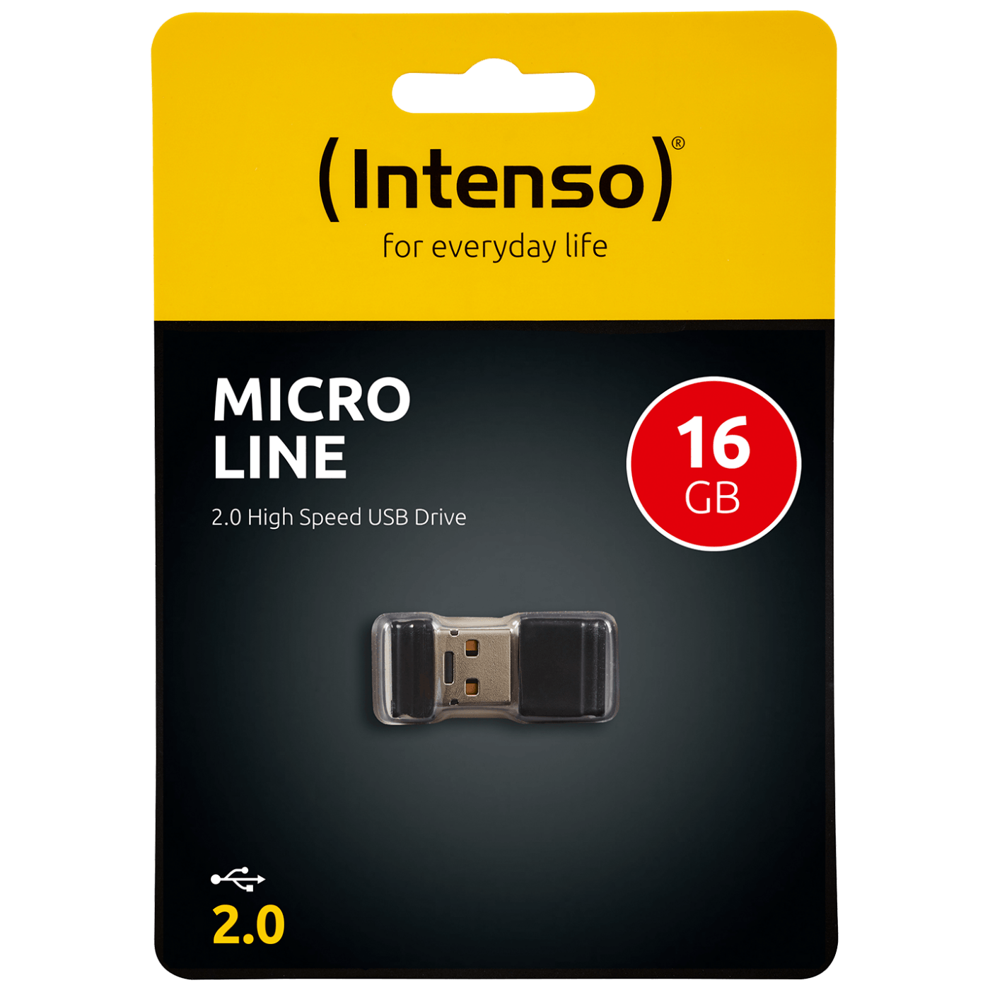 (Intenso) USB Flash drive 16GB Hi-Speed USB 2.0, Micro Line - ML16