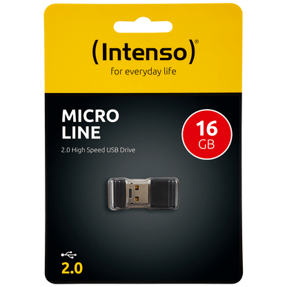 (Intenso) USB Flash drive 16GB Hi-Speed USB 2.0, Micro Line - ML16