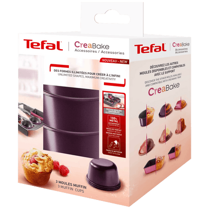 Tefal Kalup za mafine, 3 kom., CreaBake - J3069404