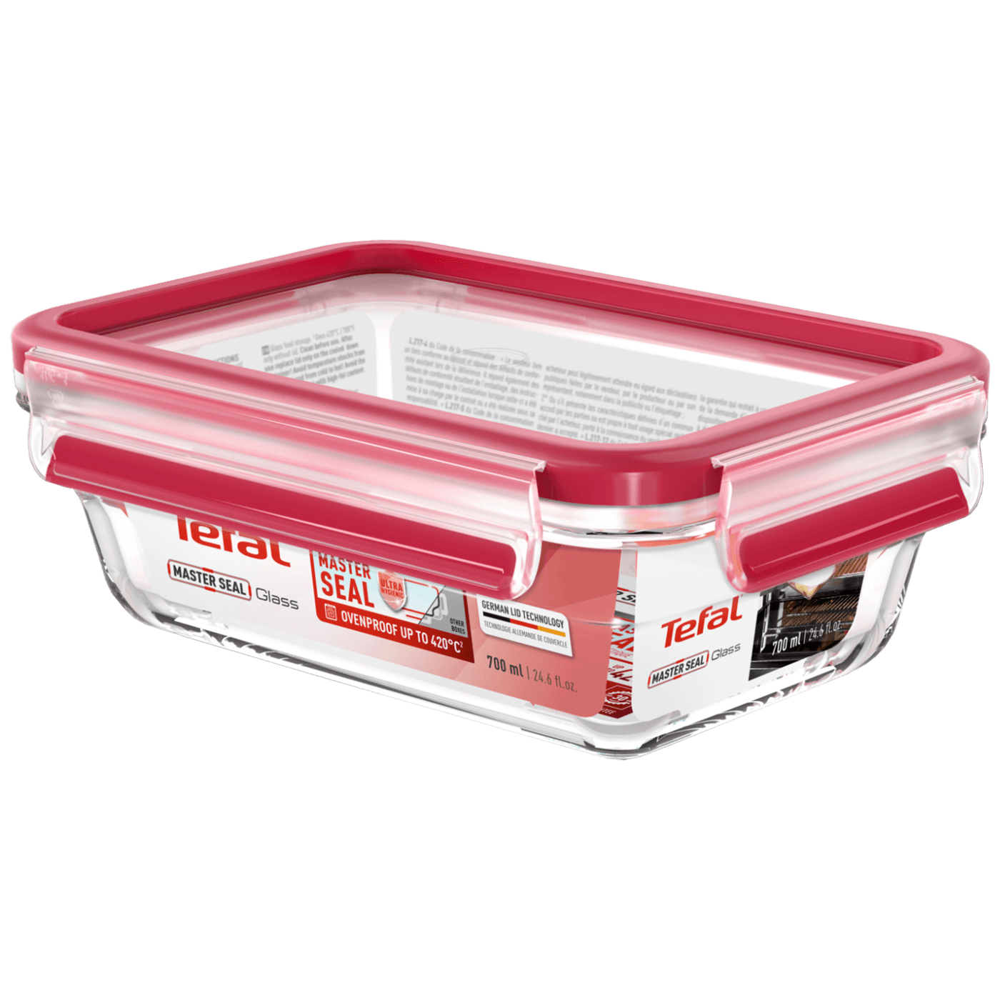 Tefal Staklena posuda sa poklopcem, 0.7 lit., MasterSeal Glass - N1040610