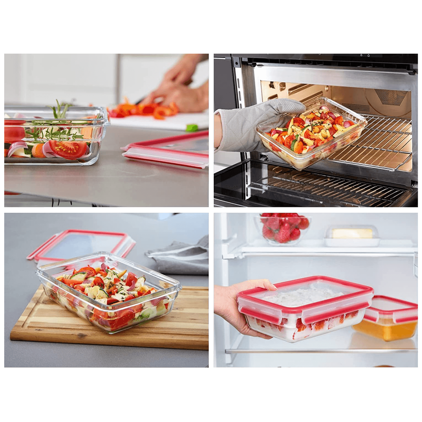 Tefal Staklena posuda sa poklopcem, 2 lit., MasterSeal Glass - N1041110