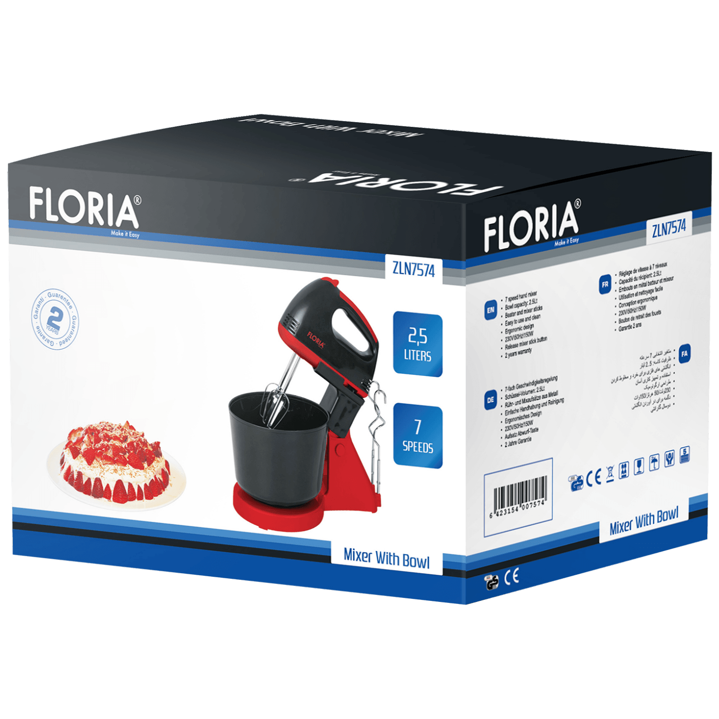 Floria Mikser sa posudom, 150 W - ZLN7574