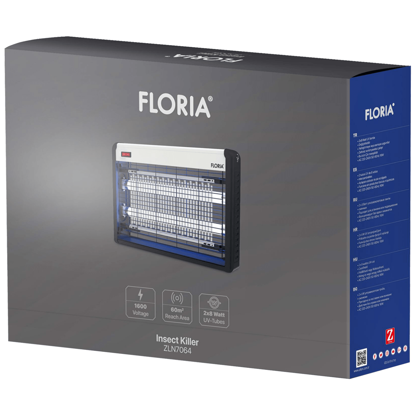 Floria Električna zamka za insekte, UV svjetlost 16W - ZLN7064