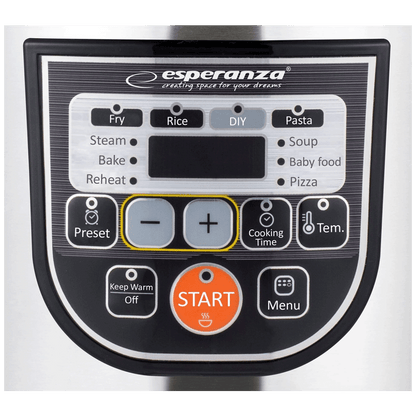 Esperanza Višenamjenski ekspres lonac, Multicooker, 860W, 5 lit. - EKG011
