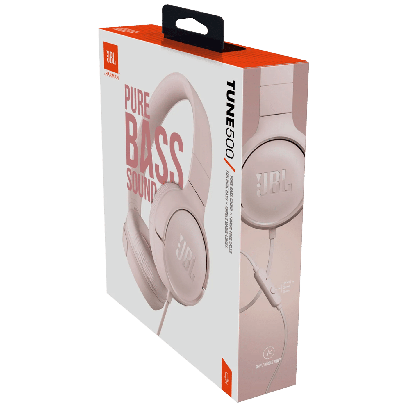 JBL Slušalice sa mikrofonom, headset, 3.5mm, sklopive - Tune 500 Pink