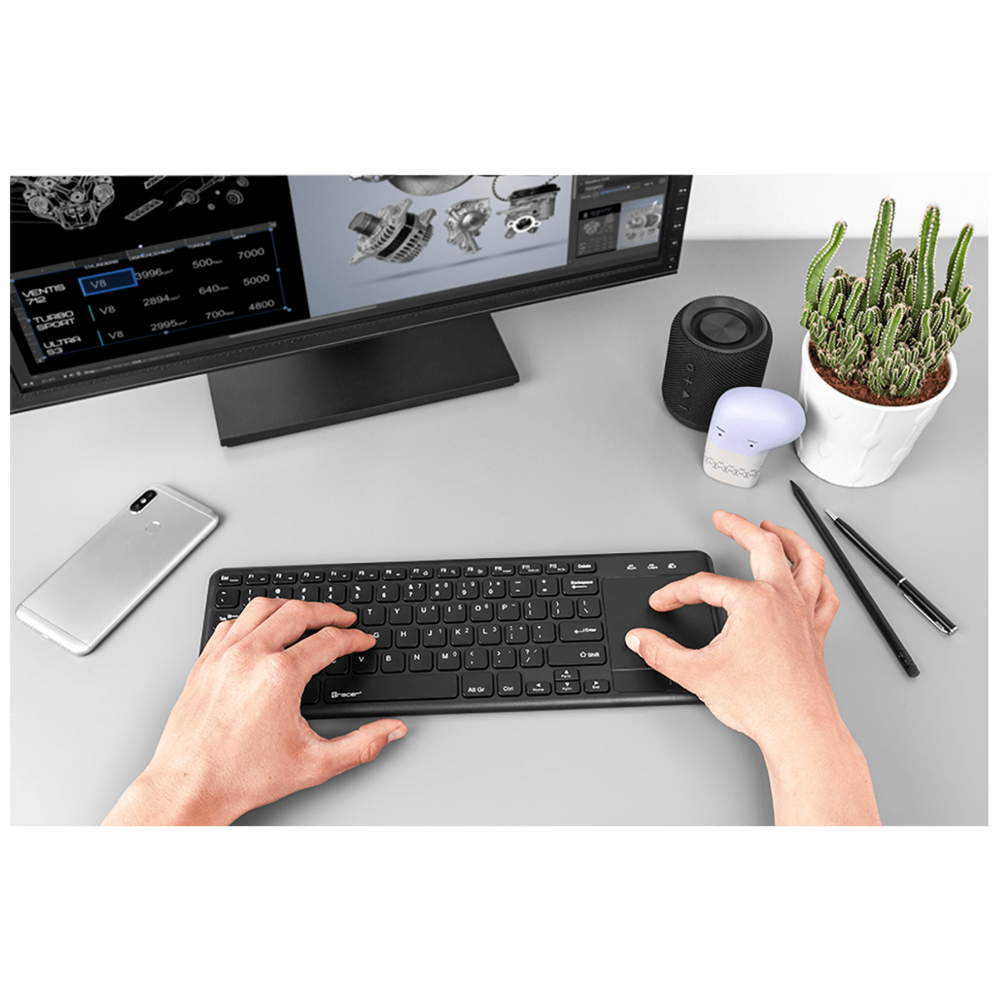 Tracer Tastatura sa touchpad-om, bežična - SMART RF 2,4 GHZ
