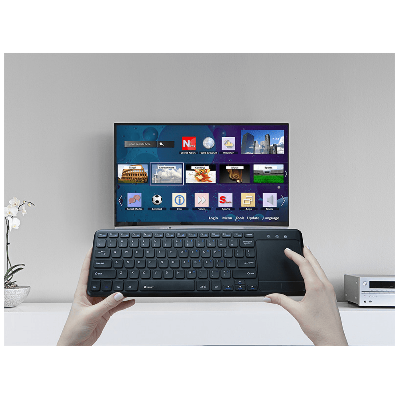 Tracer Tastatura sa touchpad-om, bežična - SMART RF 2,4 GHZ