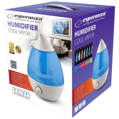 Esperanza Ultrazvučni ovlaživač zraka, 25W, LED svjetlo - EHA005