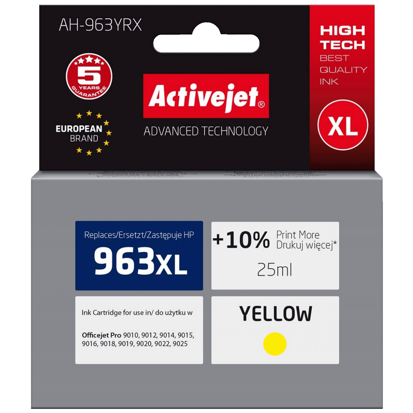 Activejet Tinta za printer, HP 963XL, 3JA29AE, 25 ml., Yellow - AH-963YRX